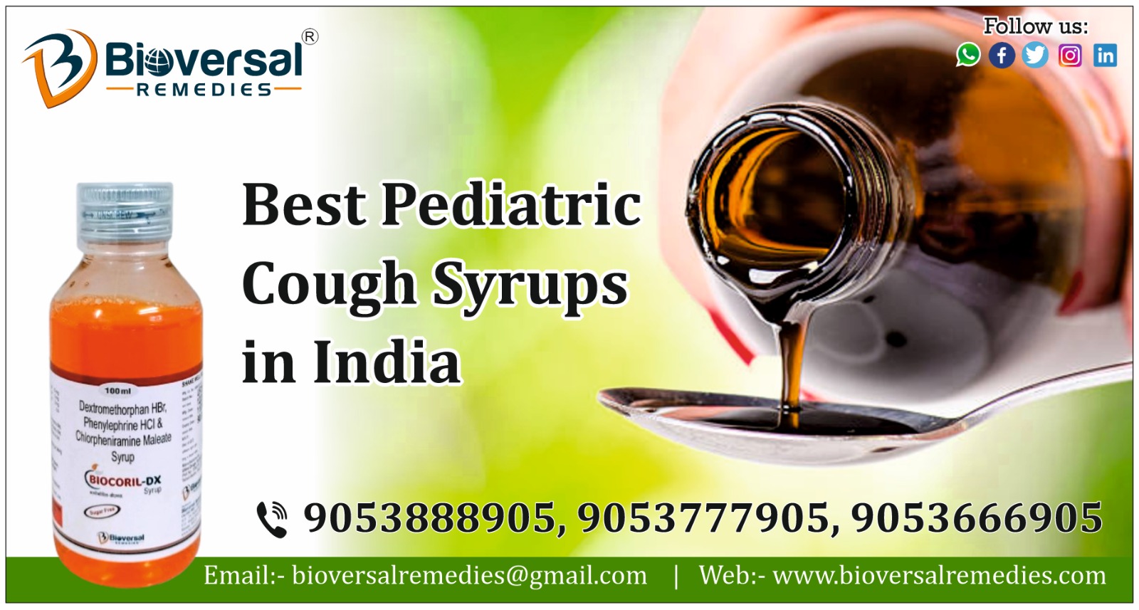 Best Pediatric Cough Syrups in India - Bioversal Remedies